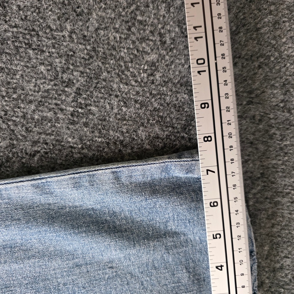 Maurices M Jeans High Rise Straight Leg Carpenter Pocket Blue Denim 12 Reg Women - Picture 10 of 11